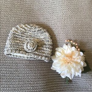 Winter Hat with flower Detail